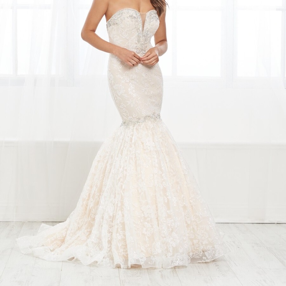 Ivory/Nude Tiffany Long Mermaid Dress #16429